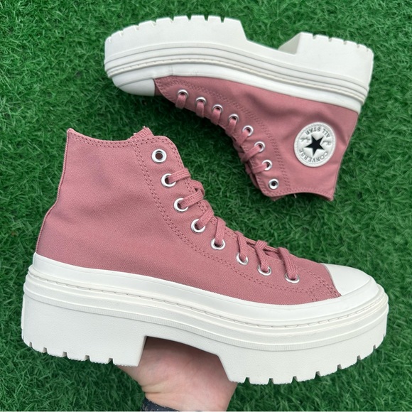 Converse Chuck Taylor All Star Lugged Heel Hi Light Saddle - Picture 2 of 13